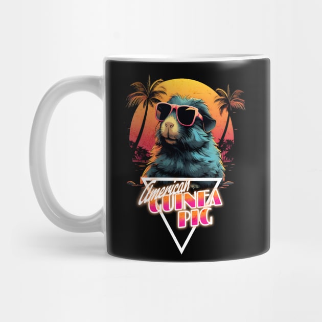 Retro Wave American Guinea Pig Vibes by Miami Neon Designs